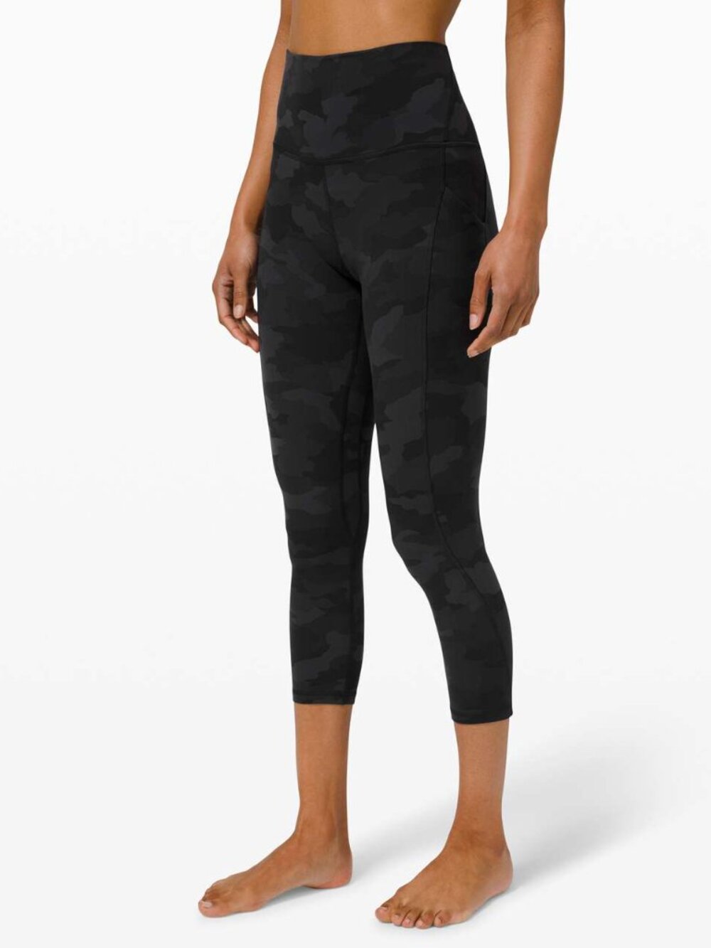Lululemon Align High Rise Crop with Pockets 23" Heritage 365 Camo Deep Coal